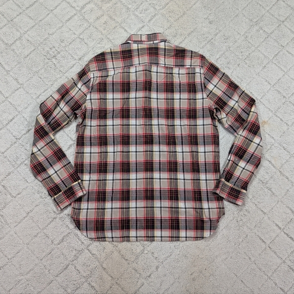 Ralph Lauren Shirt Mens L Black Red Plaid Checkered Denim Supply Button Up - Picture 7 of 7